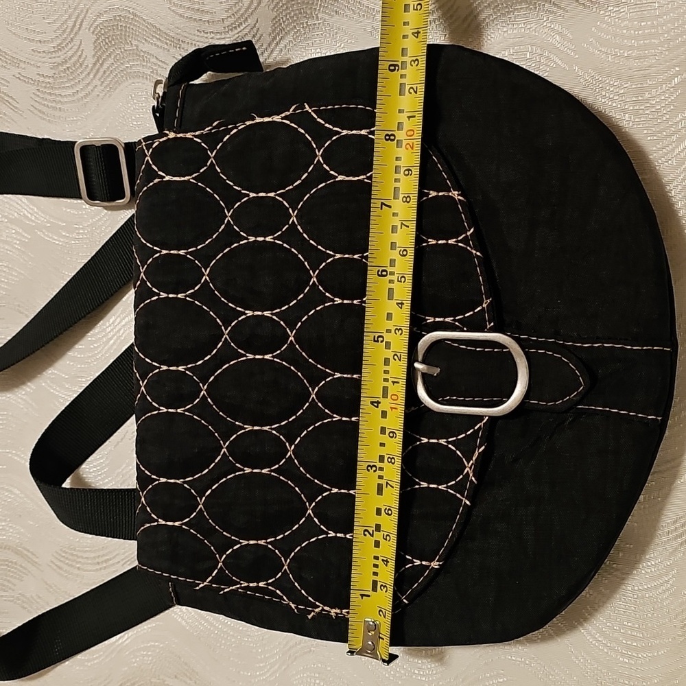 Travelon crossbody bag nylon black adjustable strap excellent condition - Picture 8 of 12